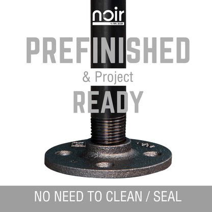 Noir Black H Desk by PIPE DECOR PIPE DECOR