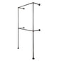Noir Black Wall Mounted Double Hung Clothing Rack PIPE DECOR