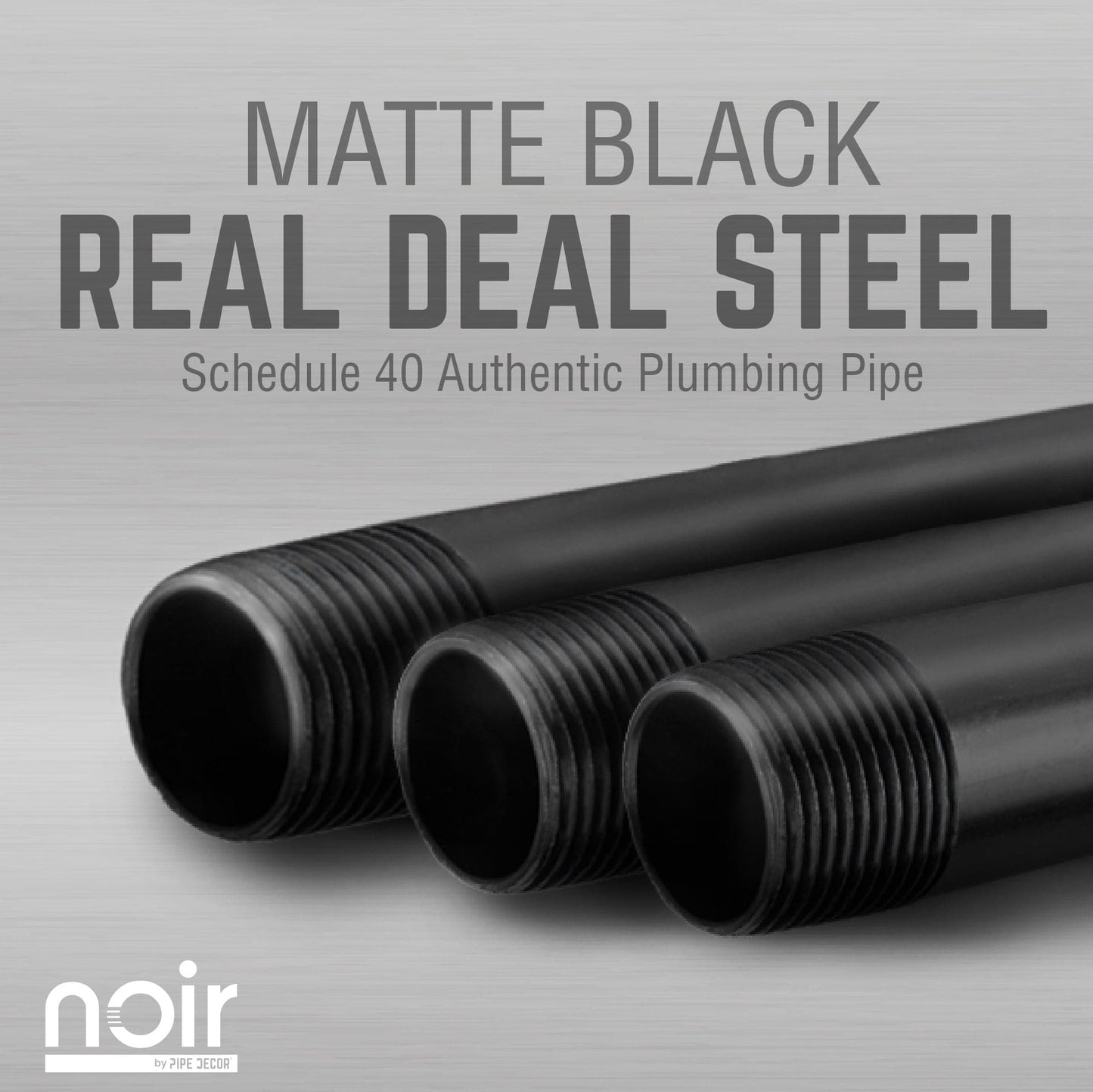 Noir Black Wall Mounted Double Hung Clothing Rack PIPE DECOR
