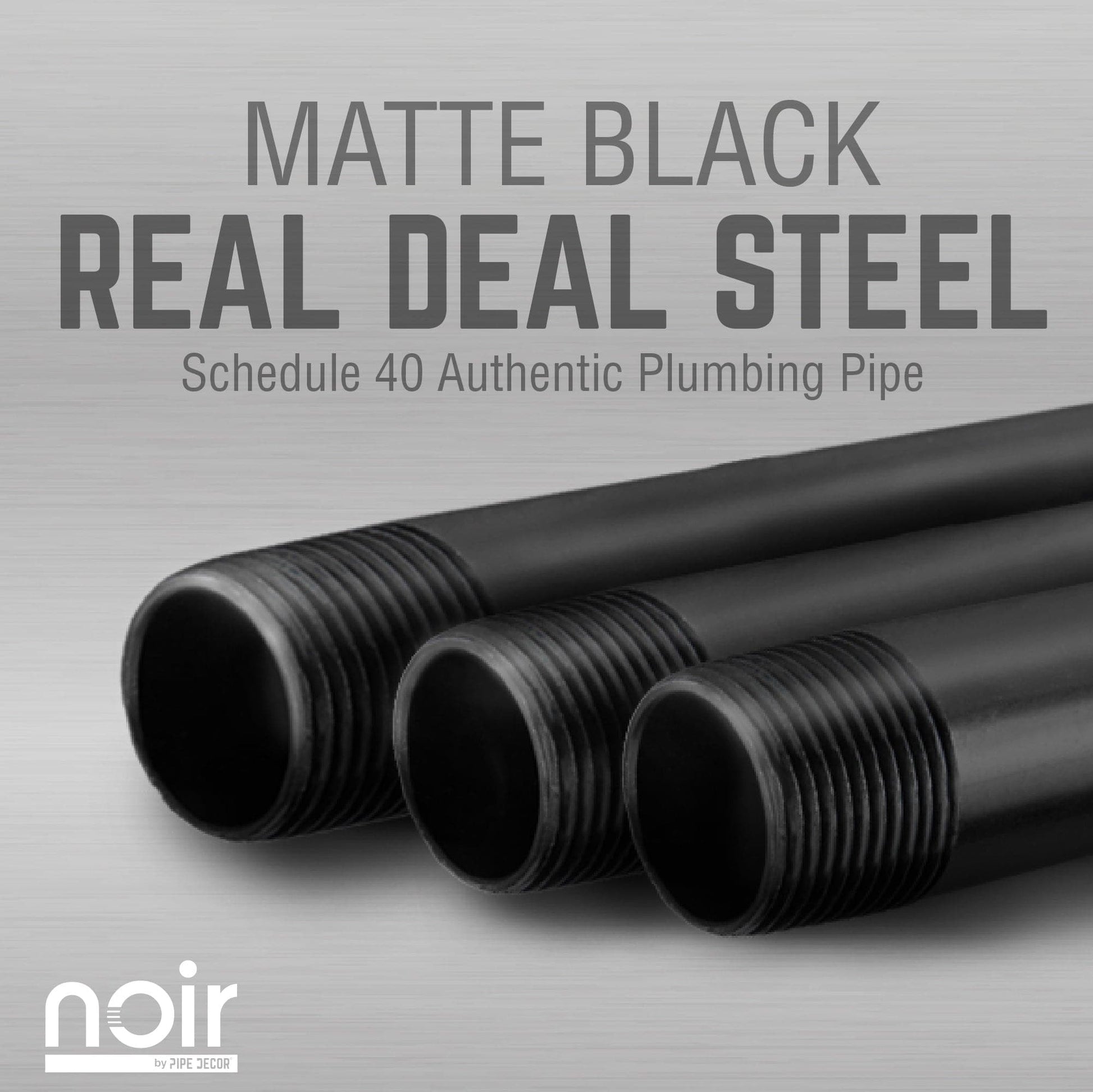 Noir Black Wall Mounted Double Hung Clothing Rack PIPE DECOR