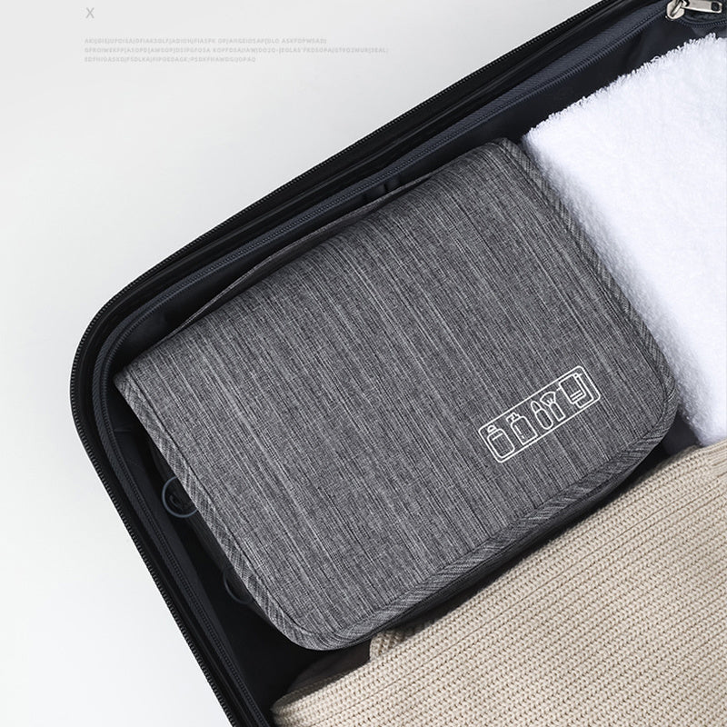 [Large Makeup Organizer] Durable Polyester Large Capacity Makeup Organizer Bag | Travel & Business, Wet & Dry Separation, Multiple Compartments for Cosmetics, Toiletries, And Accessories NovaCart
