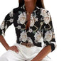 Women’s Stripe Print Long-Sleeve Blouse FitiqueFit