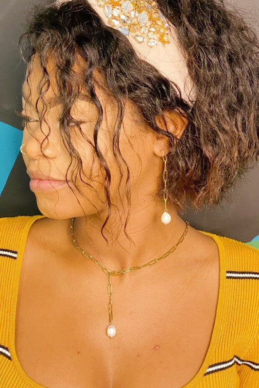 Dangle Chain Pearl Necklace Shop Style & More | Fresh Looks, Everyday Deals & Free Shipping