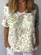 Artistic Retro Digital Print Pullover Top – Women’s Chinese Style FitiqueFit