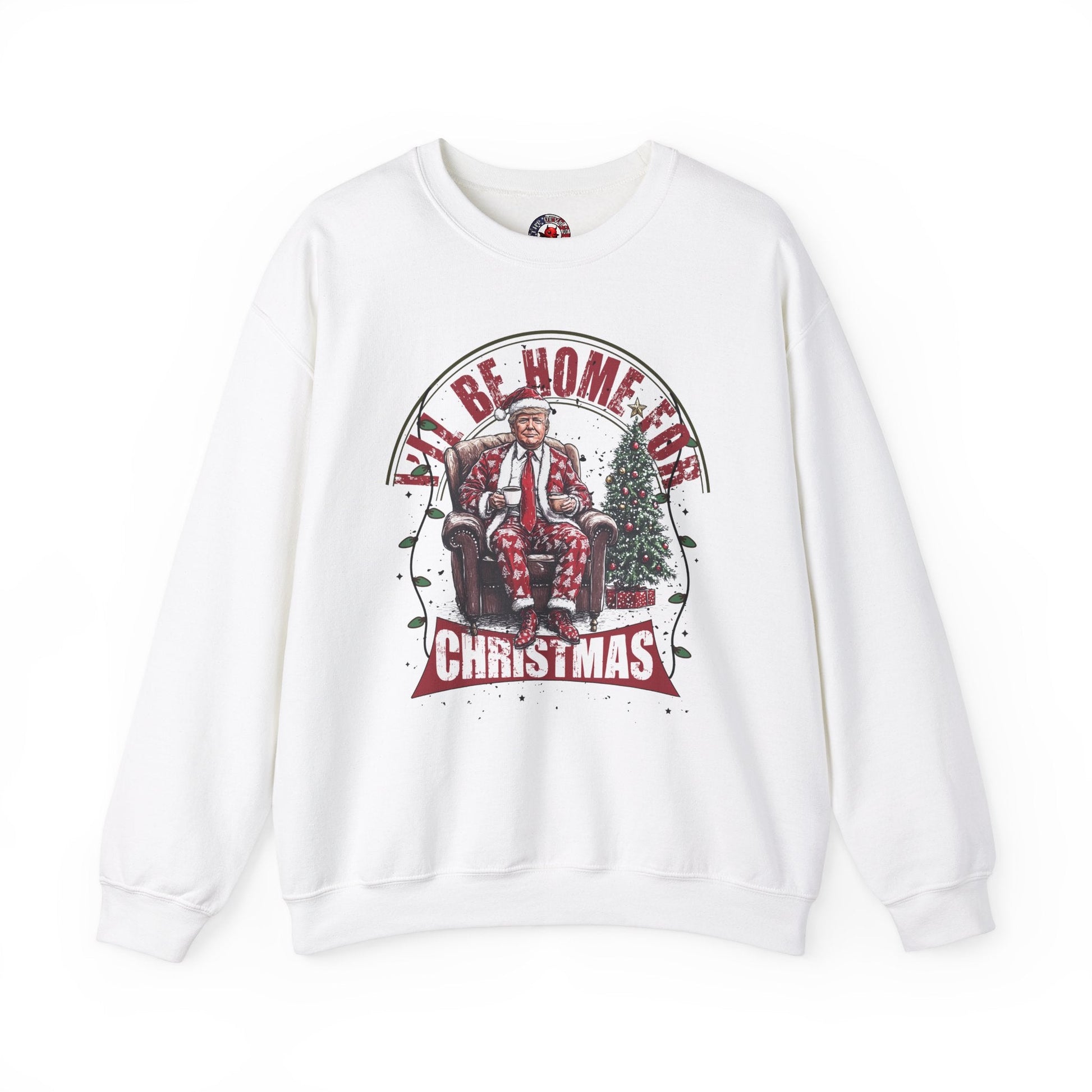 I'll Be Home For Christmas Crewneck Sweatshirt The Devil's Pickle