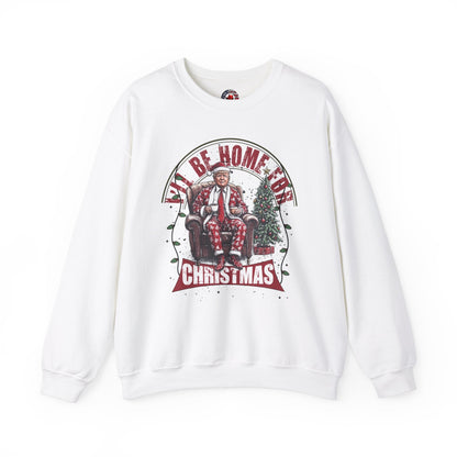 I'll Be Home For Christmas Crewneck Sweatshirt The Devil's Pickle