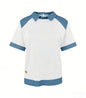 Patchwork Knitted Shirt Short-Sleeve Lapel Button-Up Shirt For Women FitiqueFit