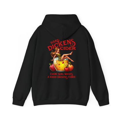 Hard Dickens Cider Front/Back Hooded Sweatshirt The Devil's Pickle