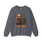 Axe Wielding Zombie Trick or Treat Crewneck Sweatshirt The Devil's Pickle