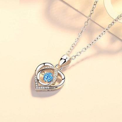 925 Sterling Silver Heart Pendant Necklace New Era Fashion LLc