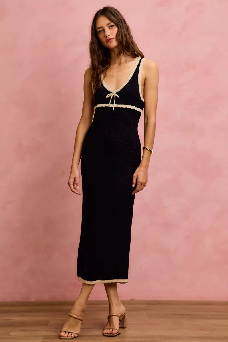 SO ME Knit Sweater Maxi Sleeveless Bodycon Resort Dress New Era Fashion LLc