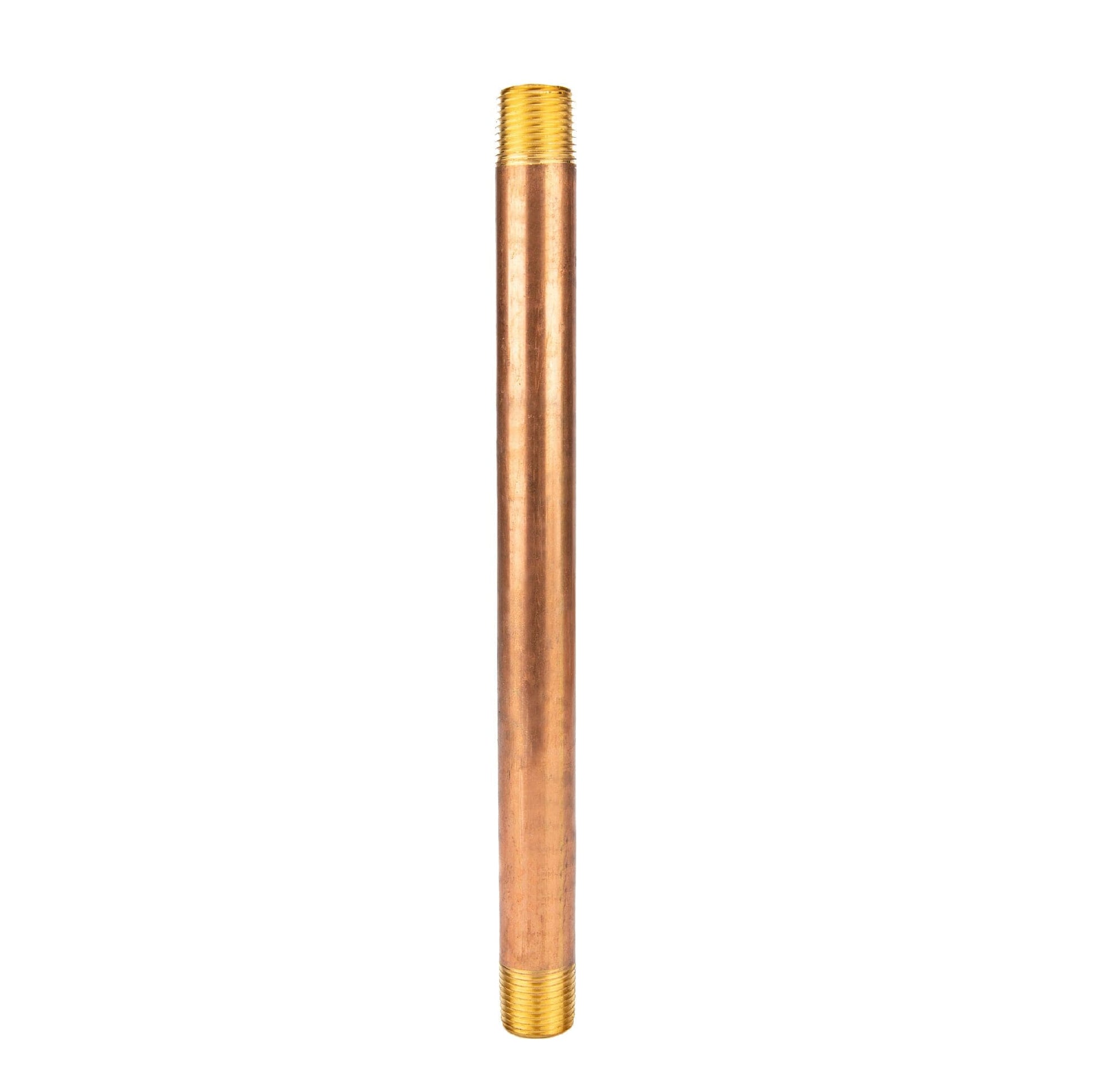 1/2 in. x 10 in. Red Brass Pipe PIPE DECOR