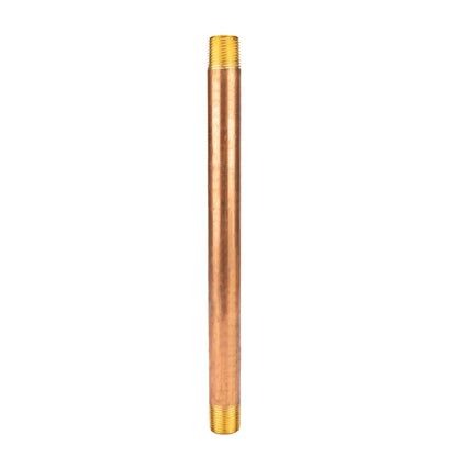 1/2 in. x 10 in. Red Brass Pipe PIPE DECOR