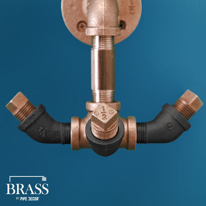 1/2 in. x 10 in. Red Brass Pipe PIPE DECOR