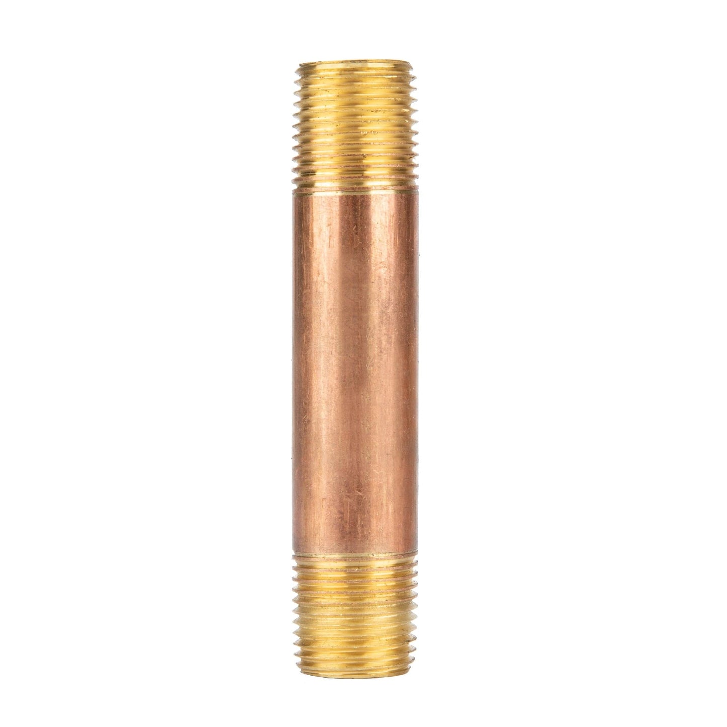 1/2 in. x 4 in. Red Brass Pipe PIPE DECOR