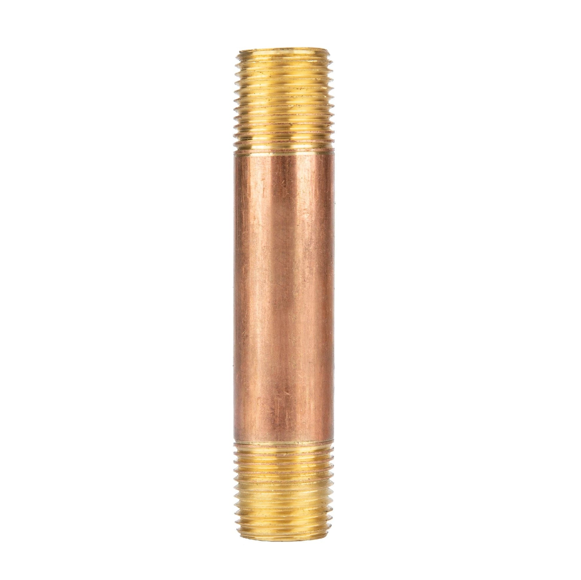 1/2 in. x 4 in. Red Brass Pipe PIPE DECOR