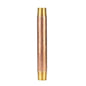 1/2 in. x 6 in. Red Brass Pipe PIPE DECOR