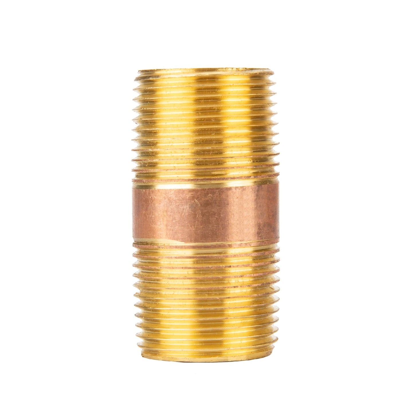 3/4 in. x 2 in. Red Brass Pipe PIPE DECOR