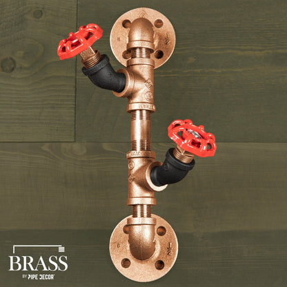 3/4 in. x 2 in. Red Brass Pipe PIPE DECOR