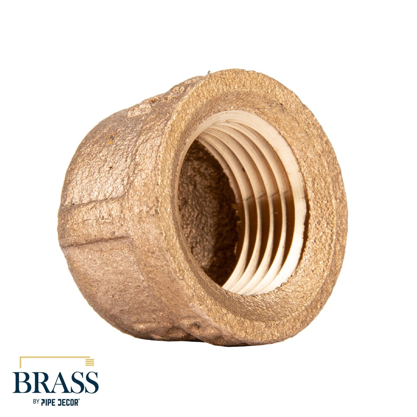 1/2 in. Red Brass Cap PIPE DECOR