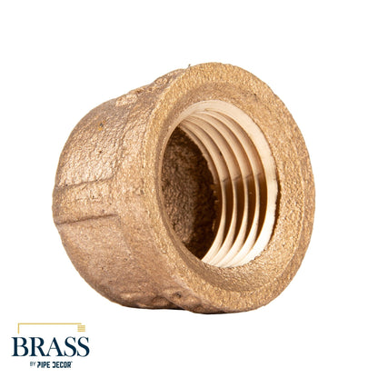 1/2 in. Red Brass Cap PIPE DECOR