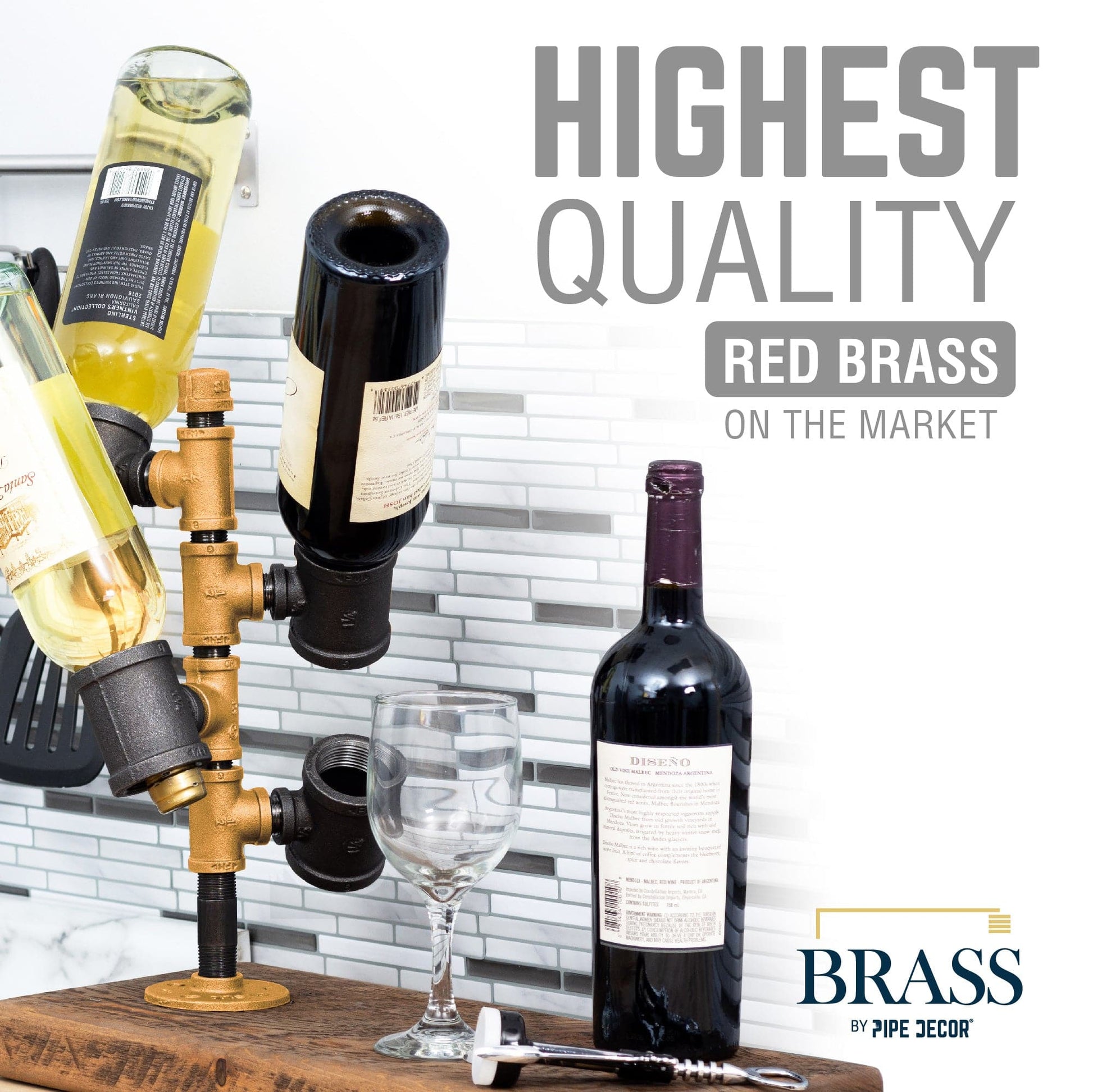 1/2 in. Red Brass Cap PIPE DECOR