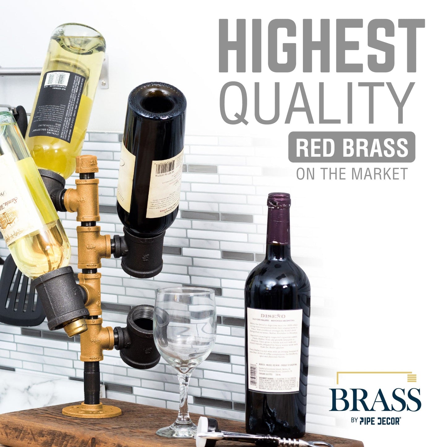 3/4 in. Red Brass Cap PIPE DECOR