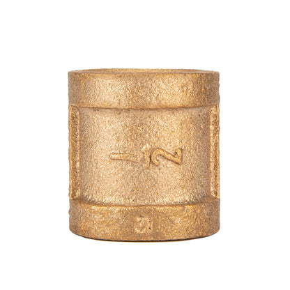 1/2 in. Red Brass Coupling PIPE DECOR
