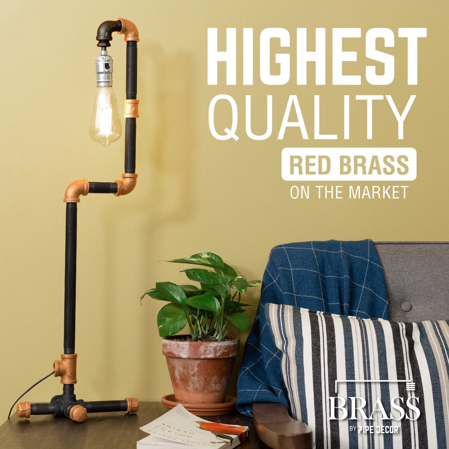 3/4 in. Red Brass Coupling PIPE DECOR