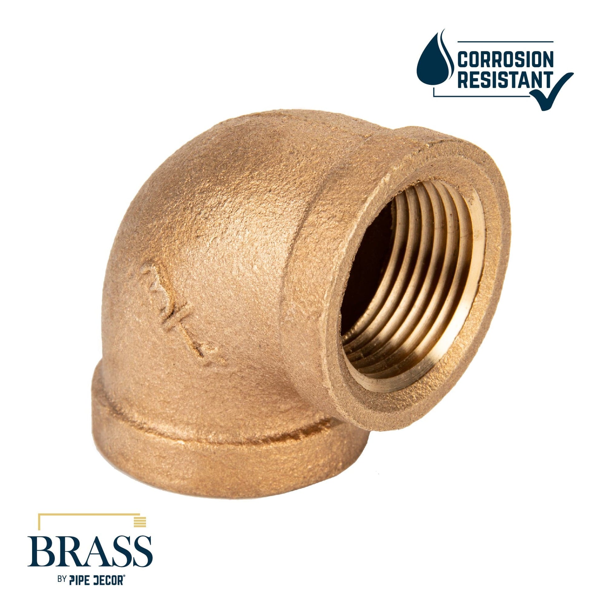 3/4 in. Red Brass 90 Degree Elbow PIPE DECOR