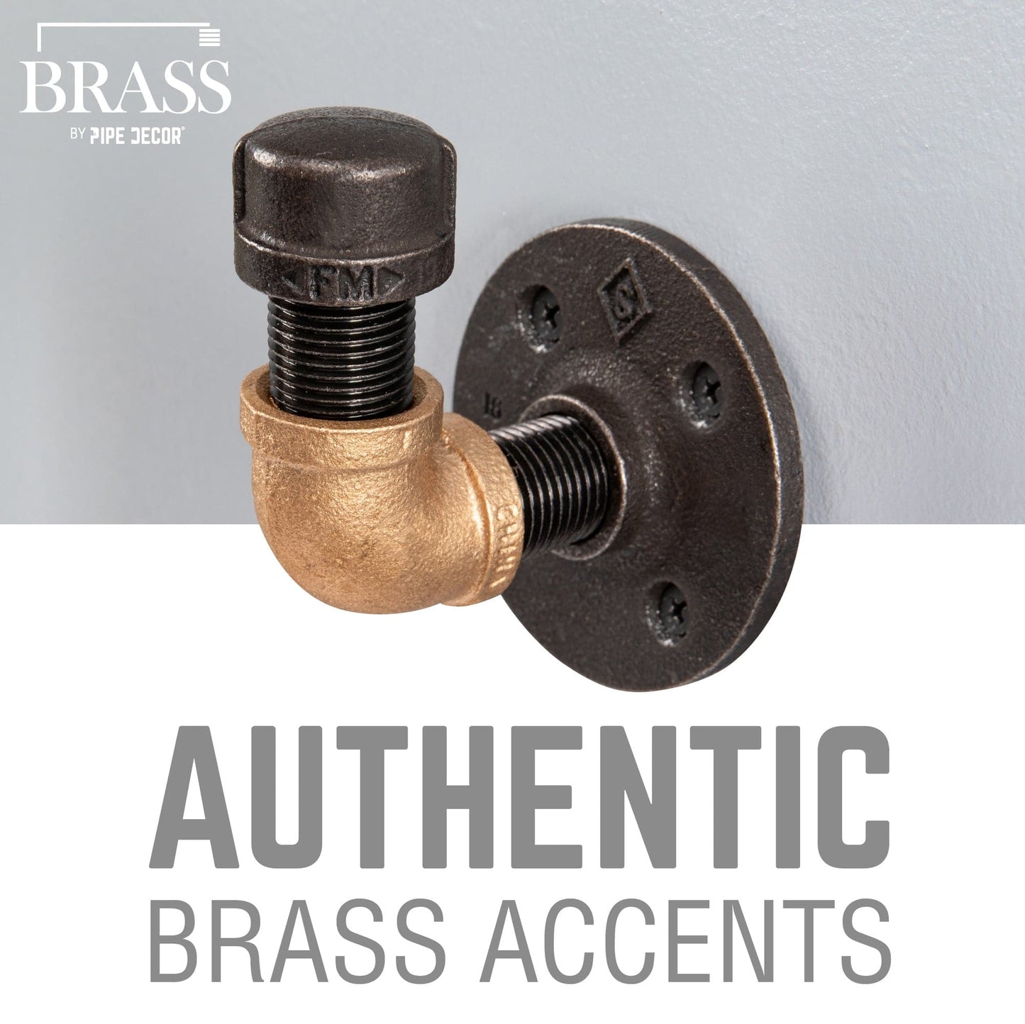 3/4 in. Red Brass 90 Degree Elbow PIPE DECOR