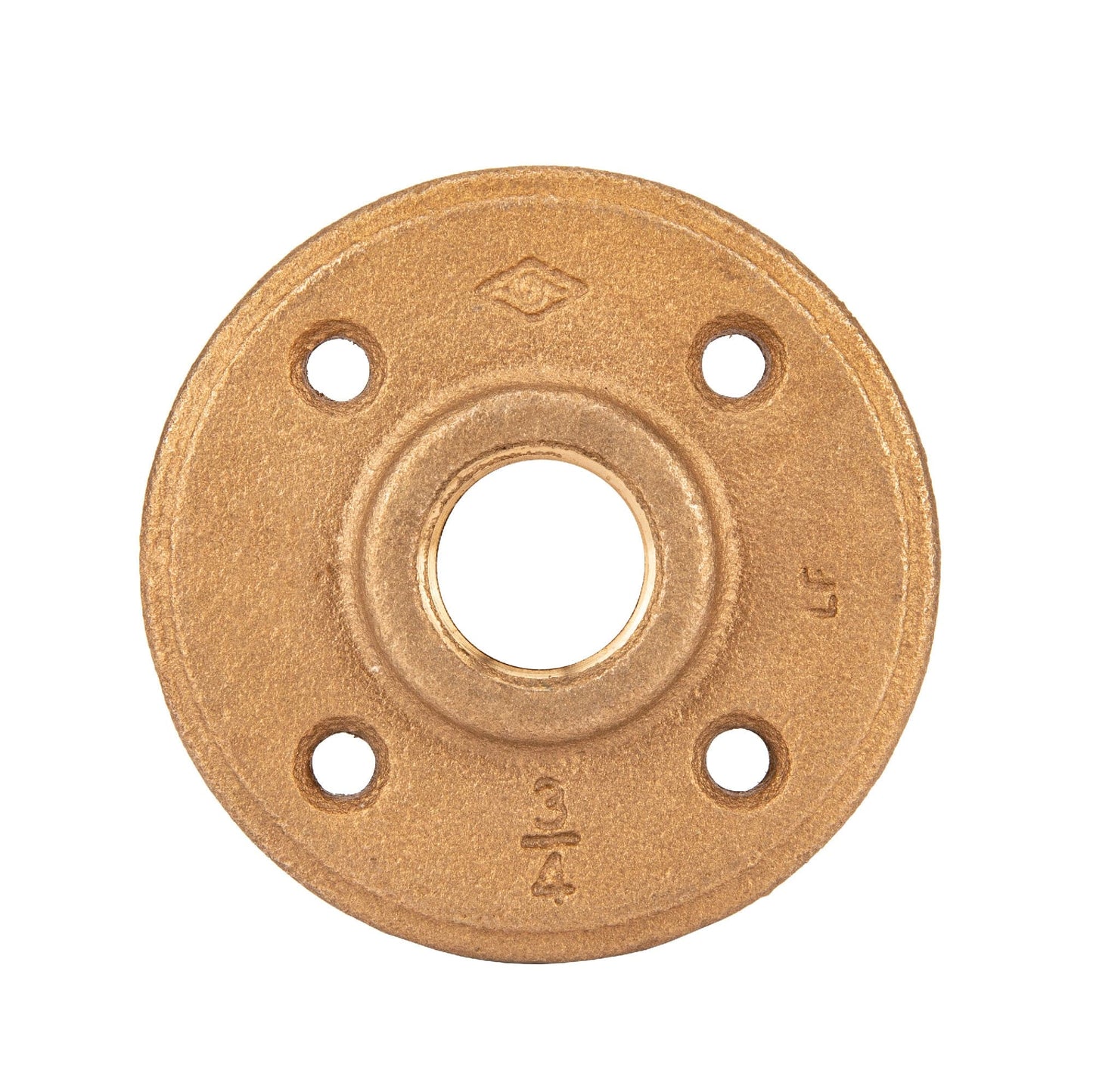 3/4 in. Red Brass Flange PIPE DECOR