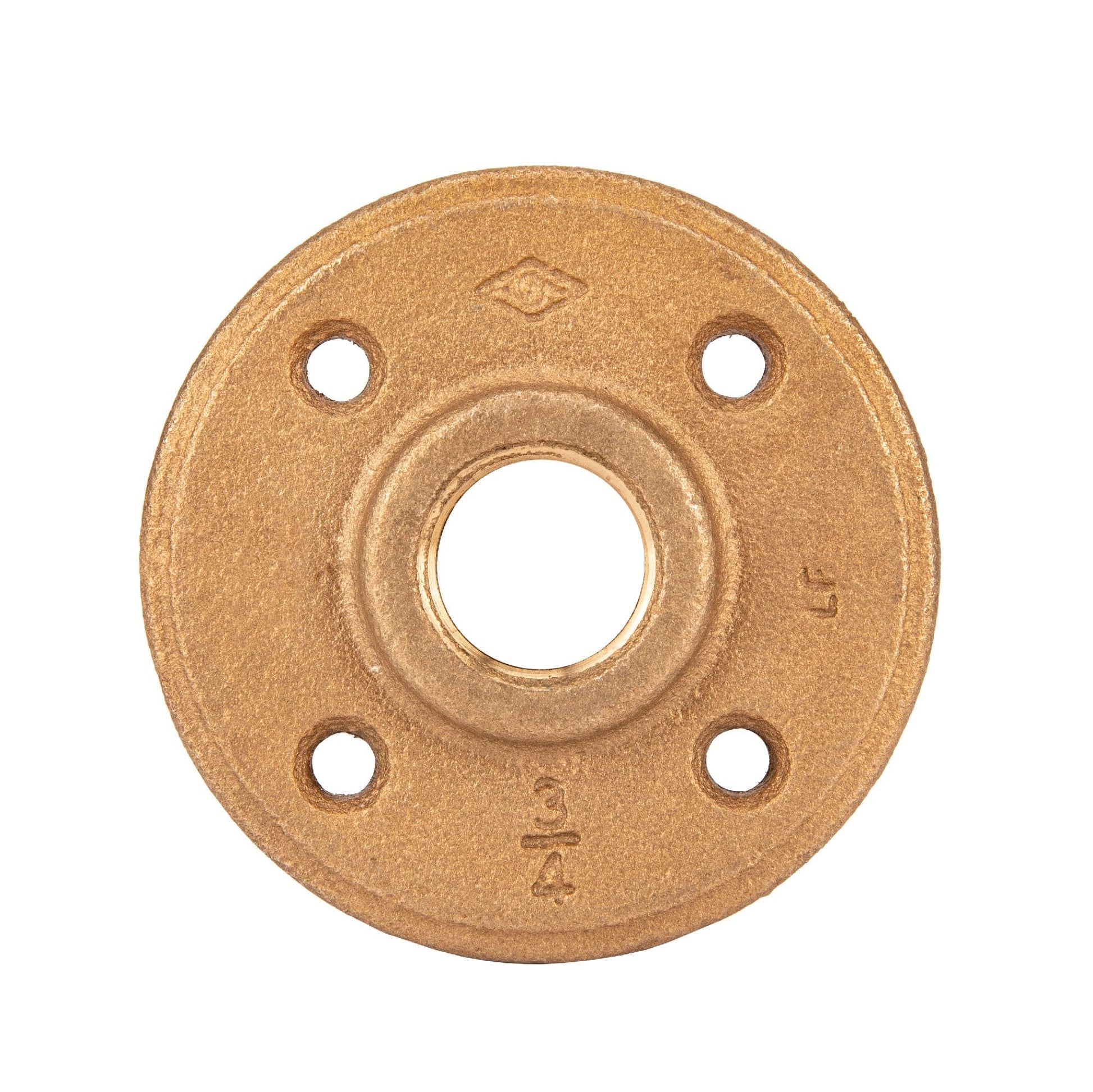 3/4 in. Red Brass Flange PIPE DECOR
