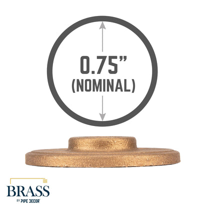3/4 in. Red Brass Flange PIPE DECOR