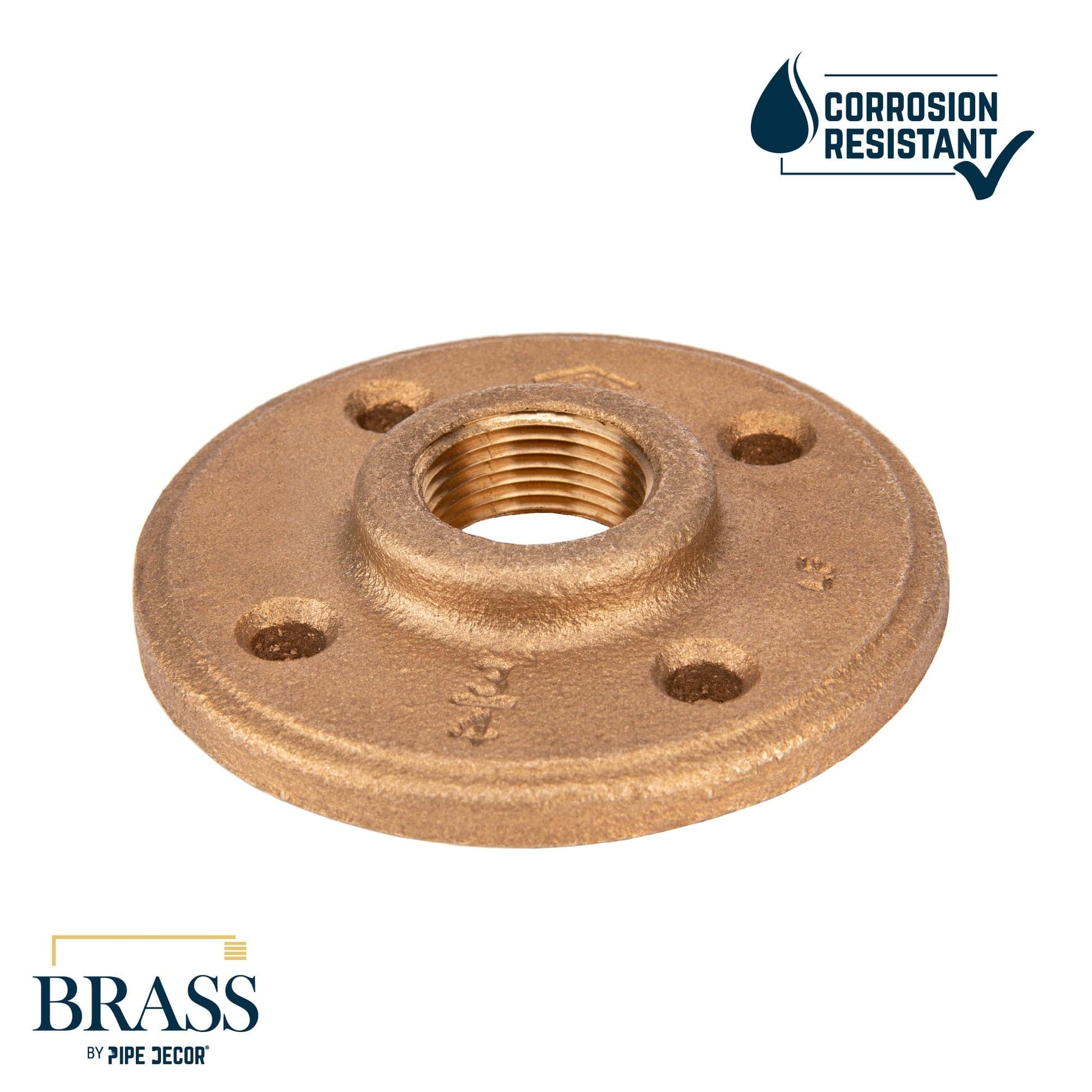3/4 in. Red Brass Flange PIPE DECOR