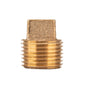 1/2 in. Red Brass Plug PIPE DECOR