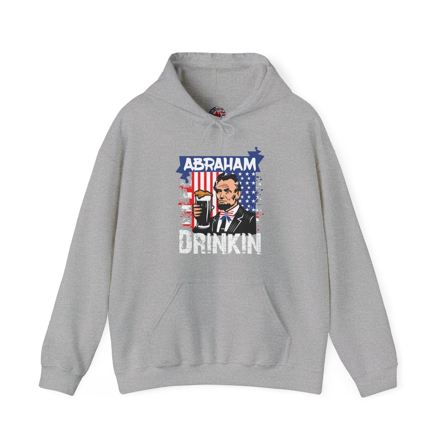 Abraham Drinking Hooded Sweatshirt The Devil's Pickle