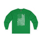 American Grunge Flag Long Sleeve Tee The Devil's Pickle