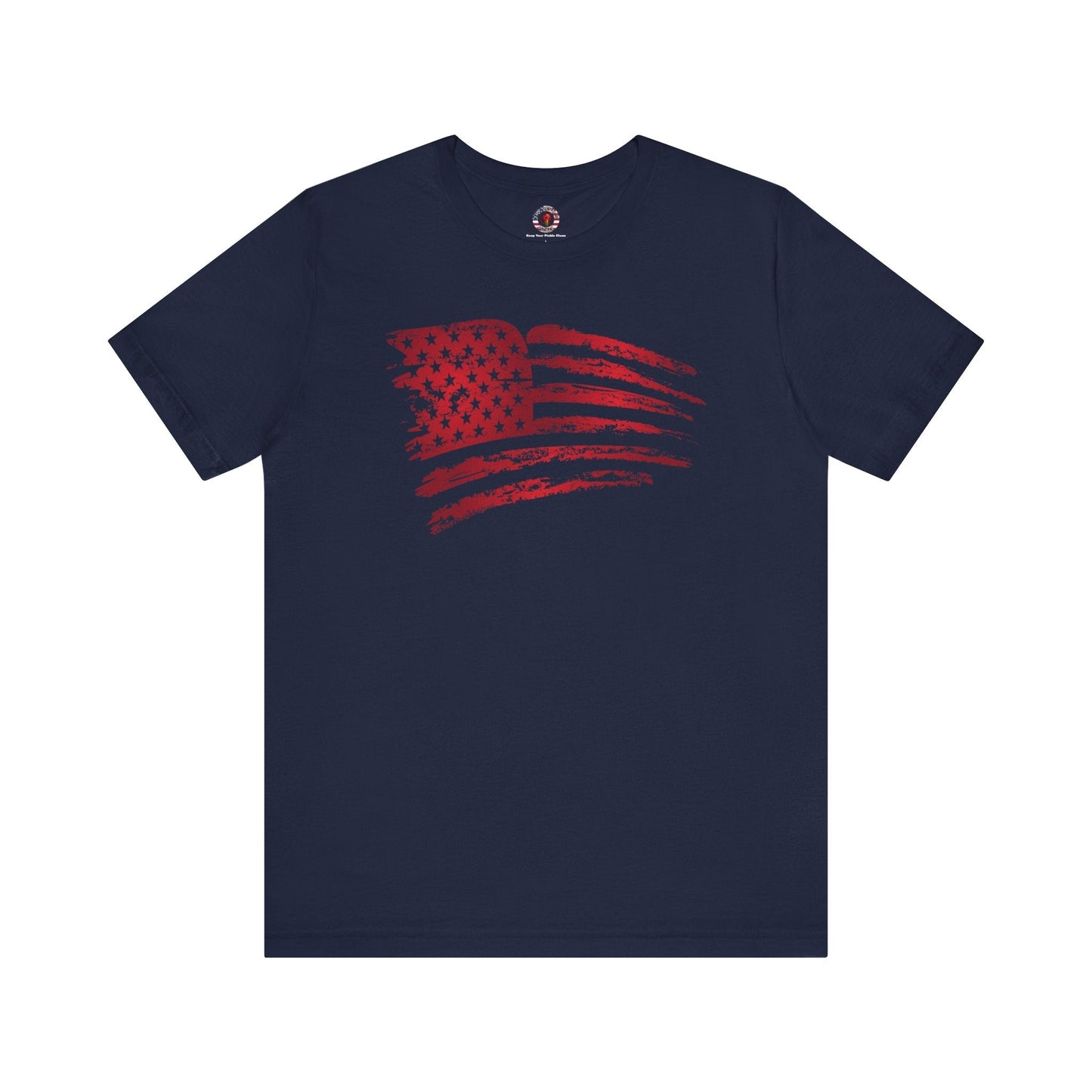 Red American Flag T-Shirt The Devil's Pickle
