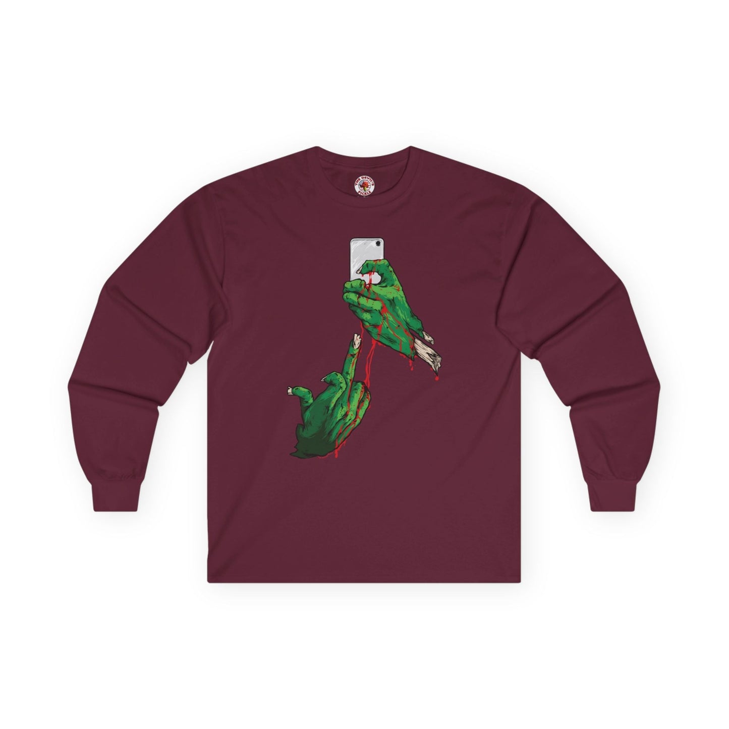 Selfie Monster Long Sleeve Tee The Devil's Pickle