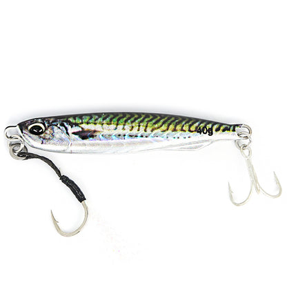 B&U Metal Cast Jig - 3D Printed Spoon Casting Jigging for Saltwater Fishing - 30G/40G/60G Artificial Bait Tackle with Enhanced Durability and Realistic Design NovaCart