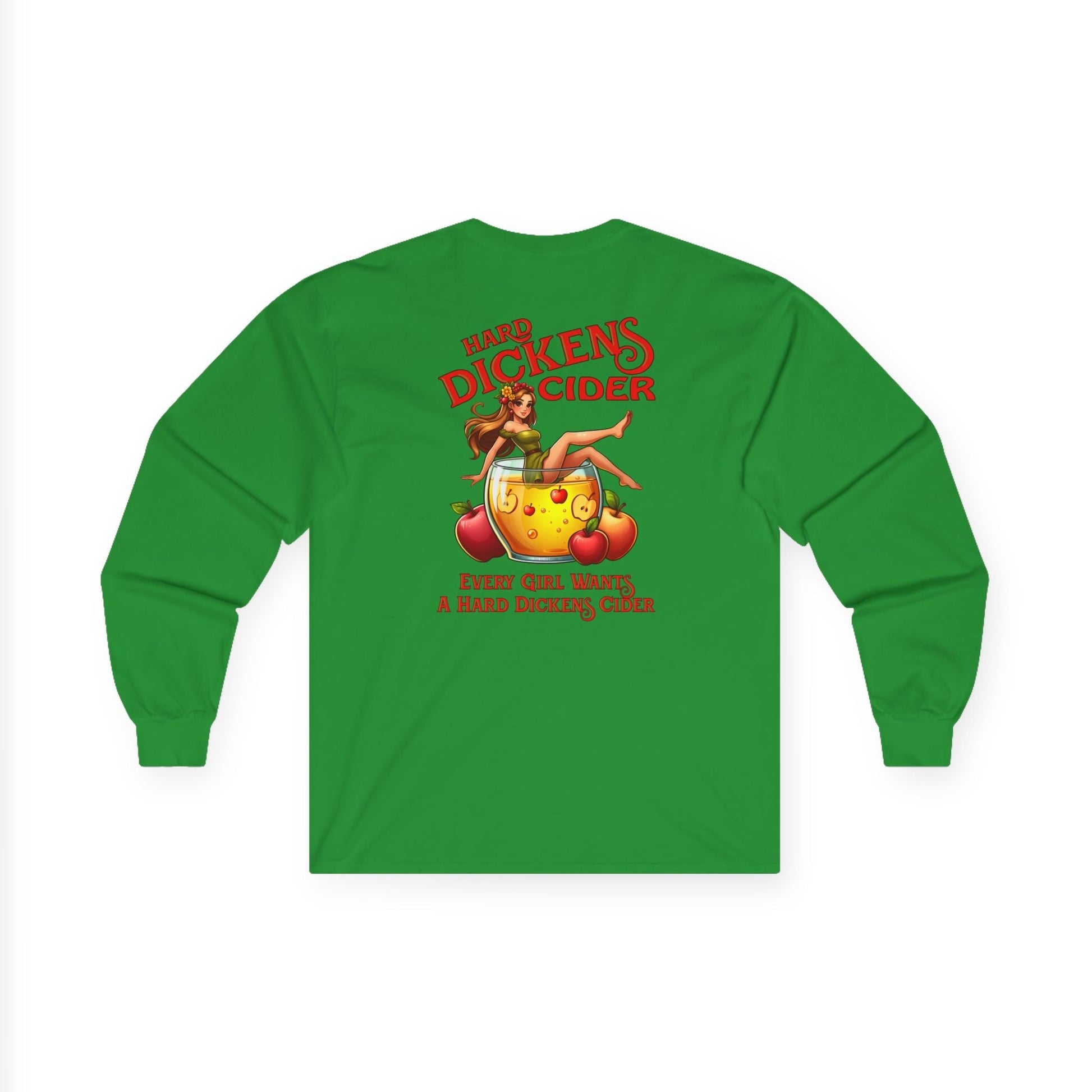 Hard Dickens Cider Front/Back Long Sleeve Tee The Devil's Pickle