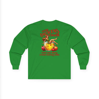 Hard Dickens Cider Front/Back Long Sleeve Tee The Devil's Pickle