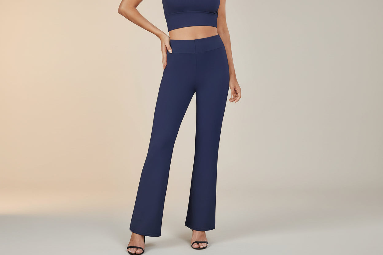 Business-Casual High-Waisted Stretch Trousers for Women FitiqueFit
