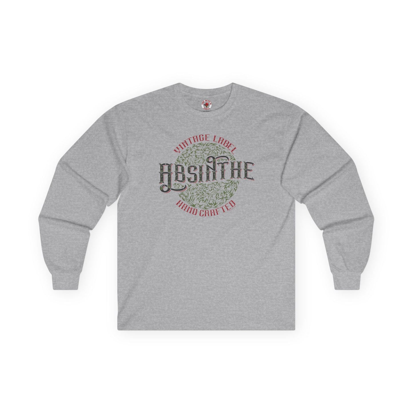 Vintage Label Absinthe Long Sleeve Tee The Devil's Pickle