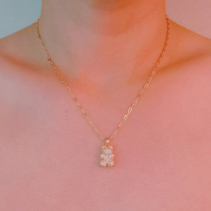 Bling Bear Pendant Necklace - Paved Teddy Bear Pen Shop Style & More | Fresh Looks, Everyday Deals & Free Shipping