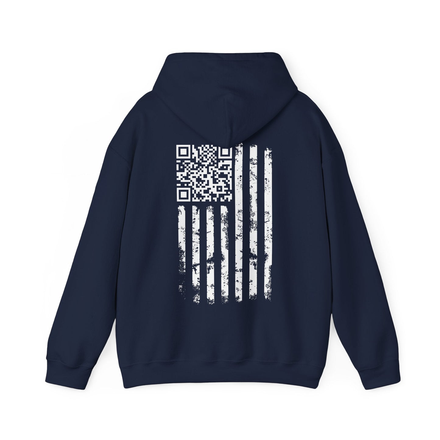 American Flag QR Code Hooded Sweatshirt The Devil's Pickle