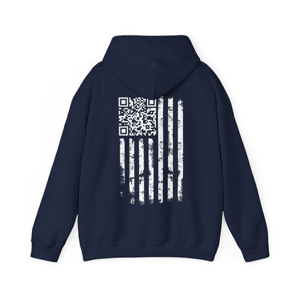 American Flag QR Code Hooded Sweatshirt The Devil's Pickle