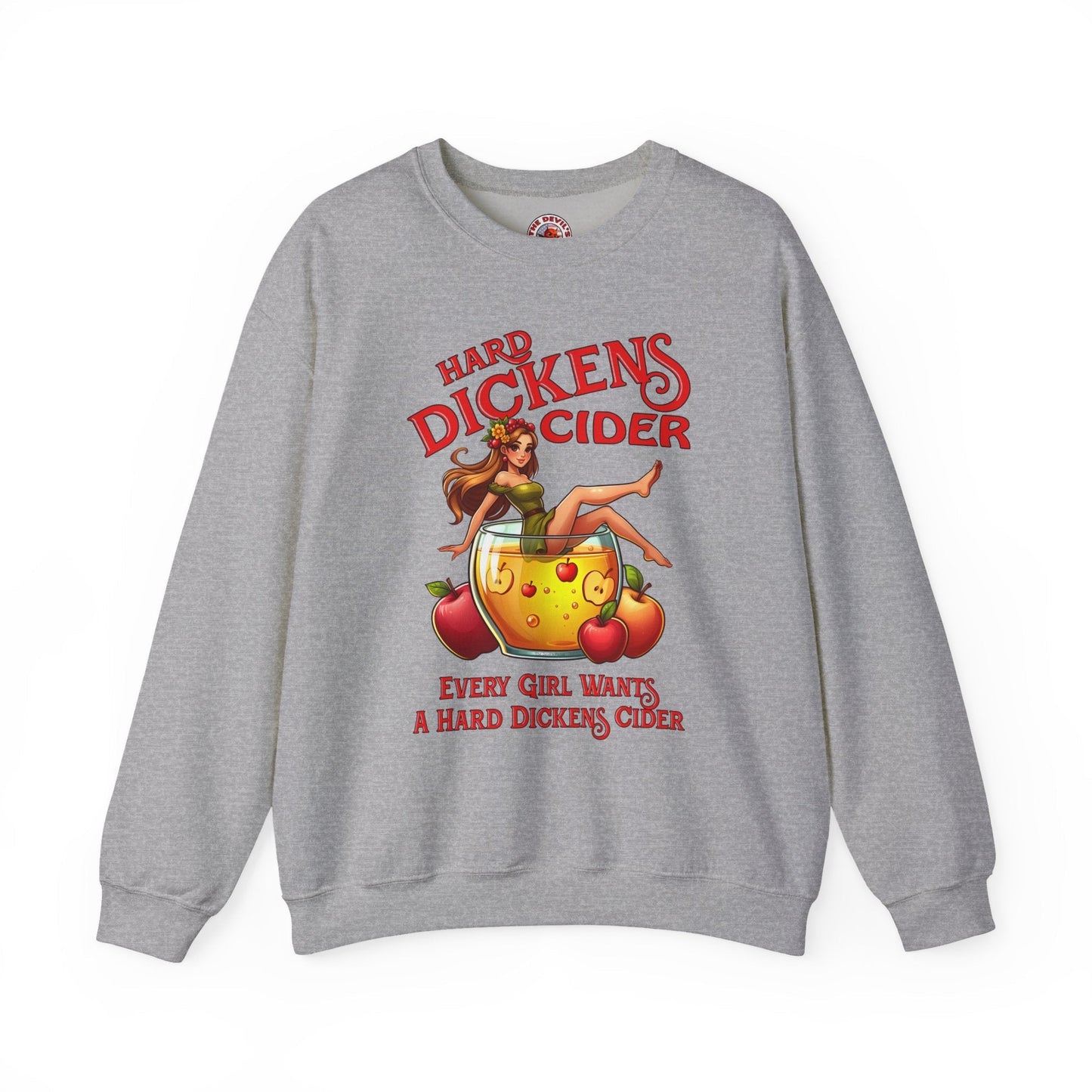 Hard Dickens Cider Crewneck Sweatshirt The Devil's Pickle