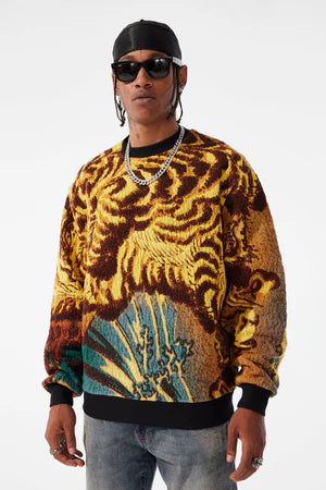 Jordan Craig Tapestry Crewneck - Gold Dragon Denim Exchange